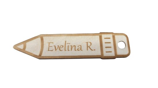 Koka Zīmulis Ar Personalizētu Gravējumu