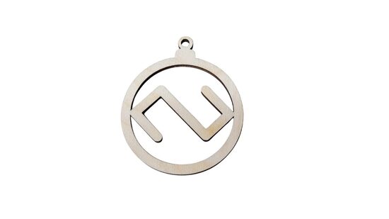 Latvių ženklas iš medžio | Žaltys