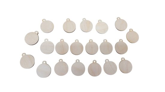 Apaļas koka sagataves | 40x32x3mm 