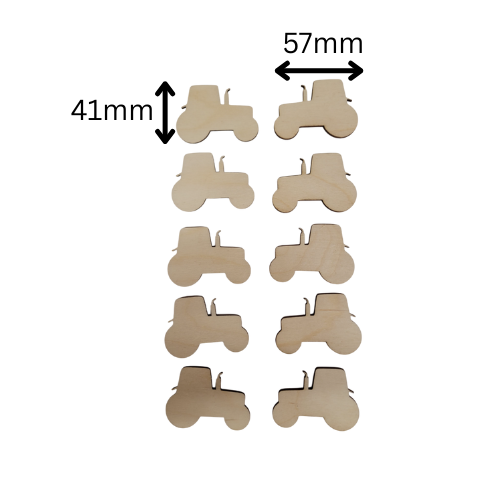 Koka Traktoru Komplekts (10 gab.) | 57x41mm