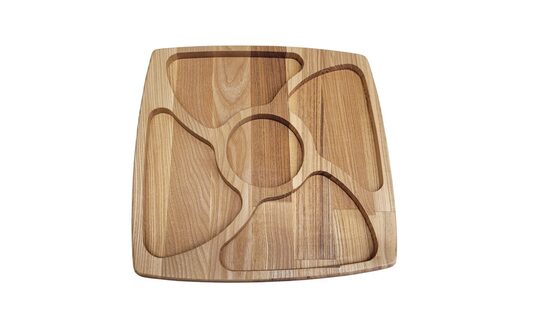 Koka uzkodu paplāte | 280x280x20mm
